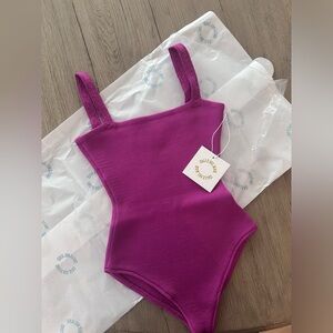 Size small bodysuit in magenta